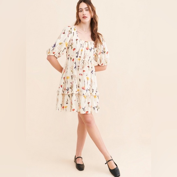 Lisa Says Gah X Free People Leila Floral Dress NWT Size XS - Picture 1 of 11
